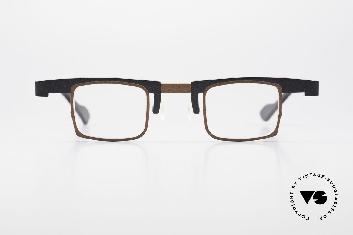 Theo Belgium Bo Crazy Designerbrille Titanium, genaue Bezeichnung: Theo BO, Belgium, color 293, Passend für Herren und Damen