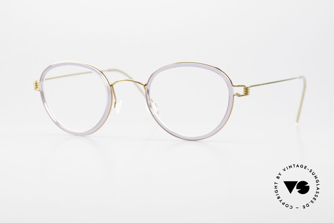Lindberg Jackie 42 Air Titan Rim Damenbrille Panto Stil Small, Damenbrille der LINDBERG Air Titanium Rim Kollektion, Passend für Damen