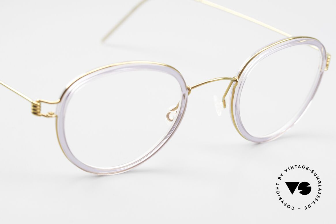 Lindberg Jackie 42 Air Titan Rim Damenbrille Panto Stil Small, ungetragenes Designerstück + orig. Lindberg Magnet-Etui, Passend für Damen