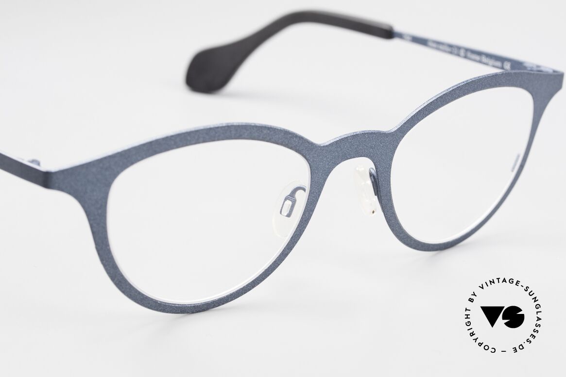 Theo Belgium Mille 21 Designer Damenbrille Rundlich, die Vollrandfassung kann beliebig verglast werden, Passend für Damen