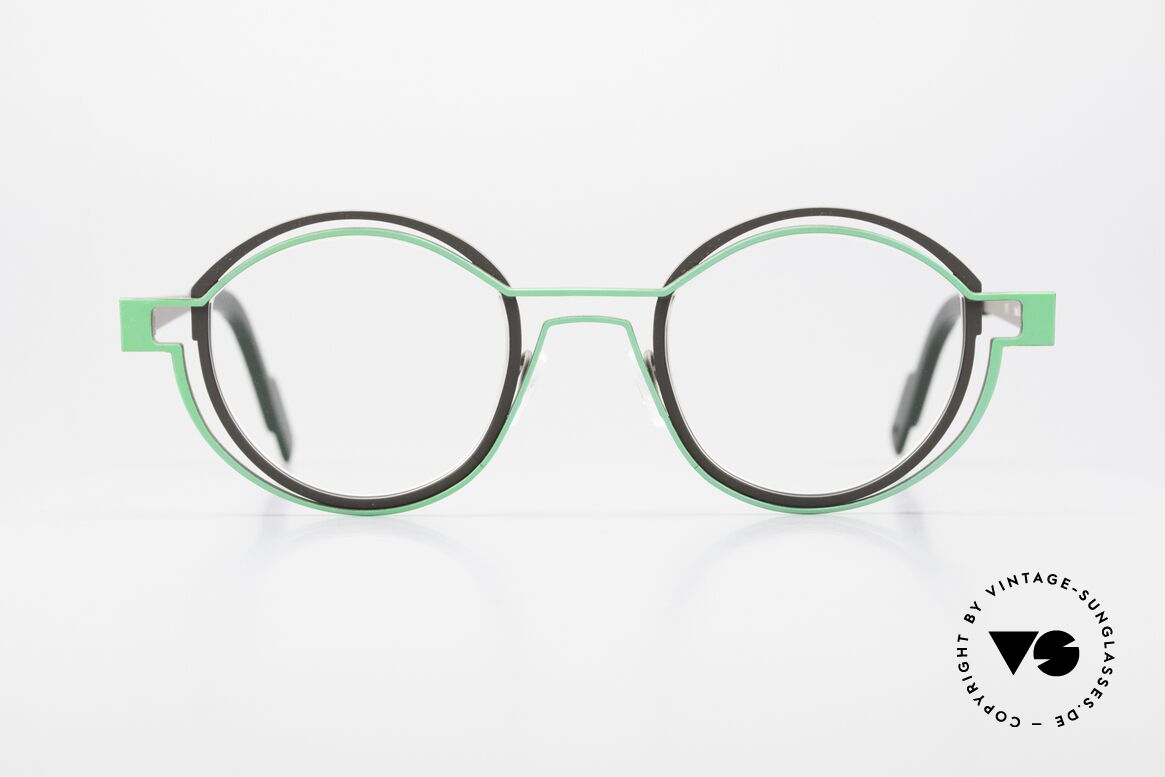 Theo Belgium Tracing Runde Designerbrille Unisex, runde THEO Brille aus der "Outlines" Kollektion, Passend für Herren und Damen