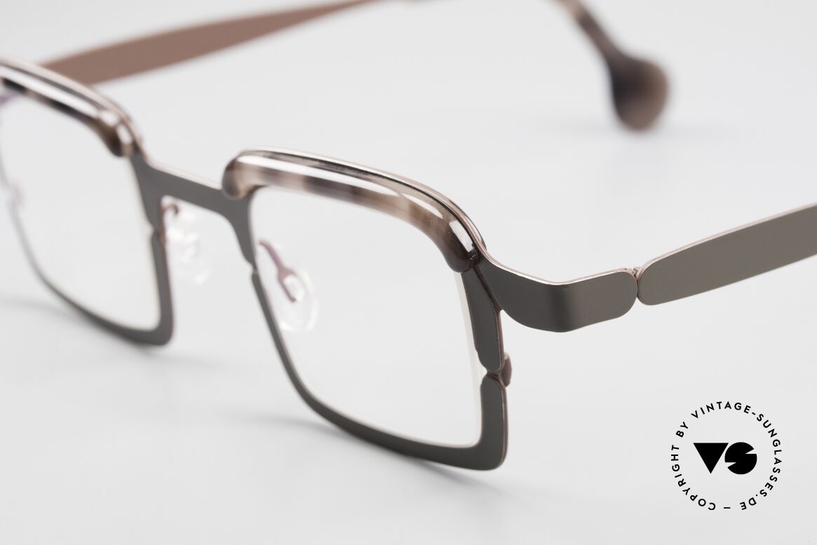 Theo Belgium Throwie Damenbrille Herrenbrille Eckig, ungetragen; wie alle unsere vintage Theo Brillen, Passend für Herren und Damen
