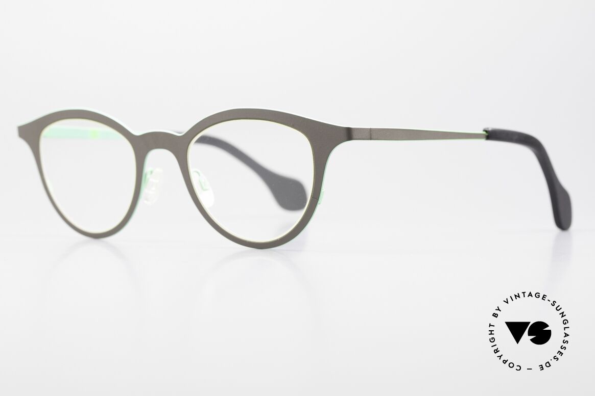 Theo Belgium Mille 21 Designer Damenbrille Metall, aus der "mille metal" Serie in Größe 46-24, 135, Passend für Damen