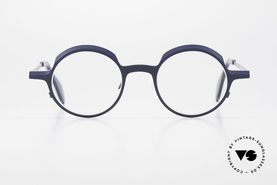 Theo Belgium Brilliant Runde Designerbrille Titan, Damen- und Herrenbrille zugleich; Round Shape, Passend für Herren und Damen