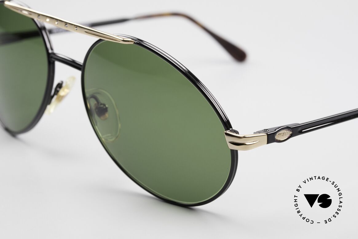 Bugatti 02927 Large 80er Sonnenbrille Herren, beste Materialien in Top-Verarbeitung (Federgelenke), Passend für Herren