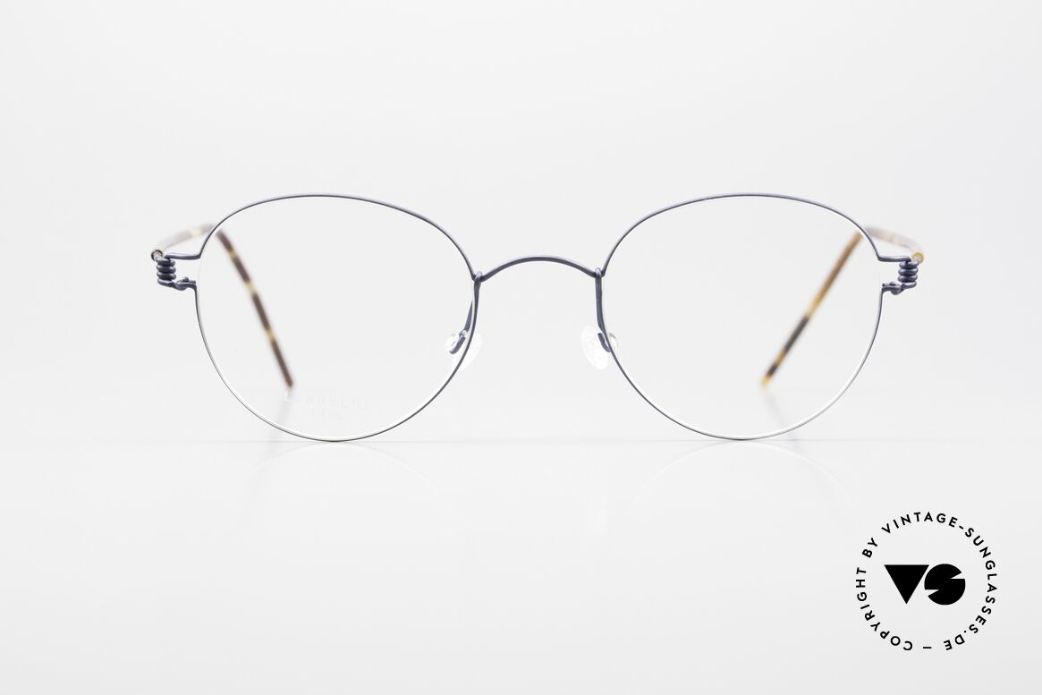 Lindberg Bo Air Titan Rim Pantobrille Titanium Unisex, unisex Panto-Brille von LINDBERG Air Titanium Rim, Passend für Herren und Damen