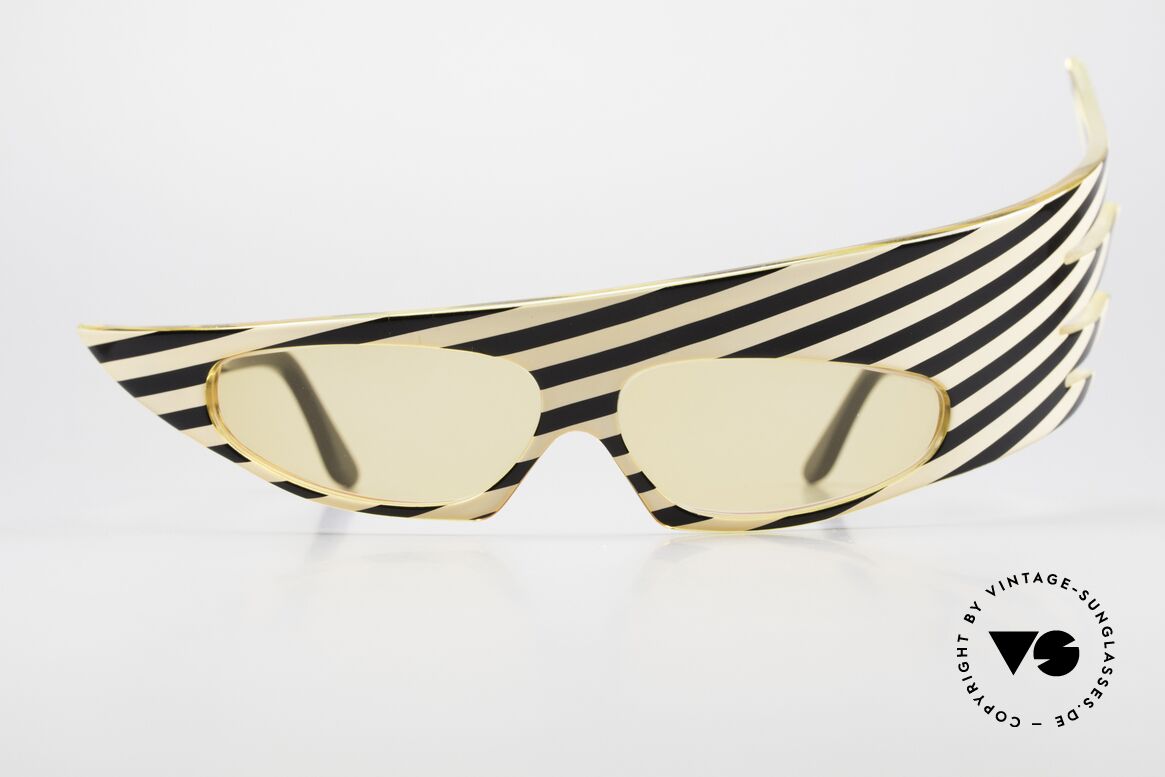 Alain Mikli 054104 PLUME 1980er Haute Couture Brille, grandiose Alain Mikli Paris Designer-Sonnenbrille, Passend für Herren und Damen