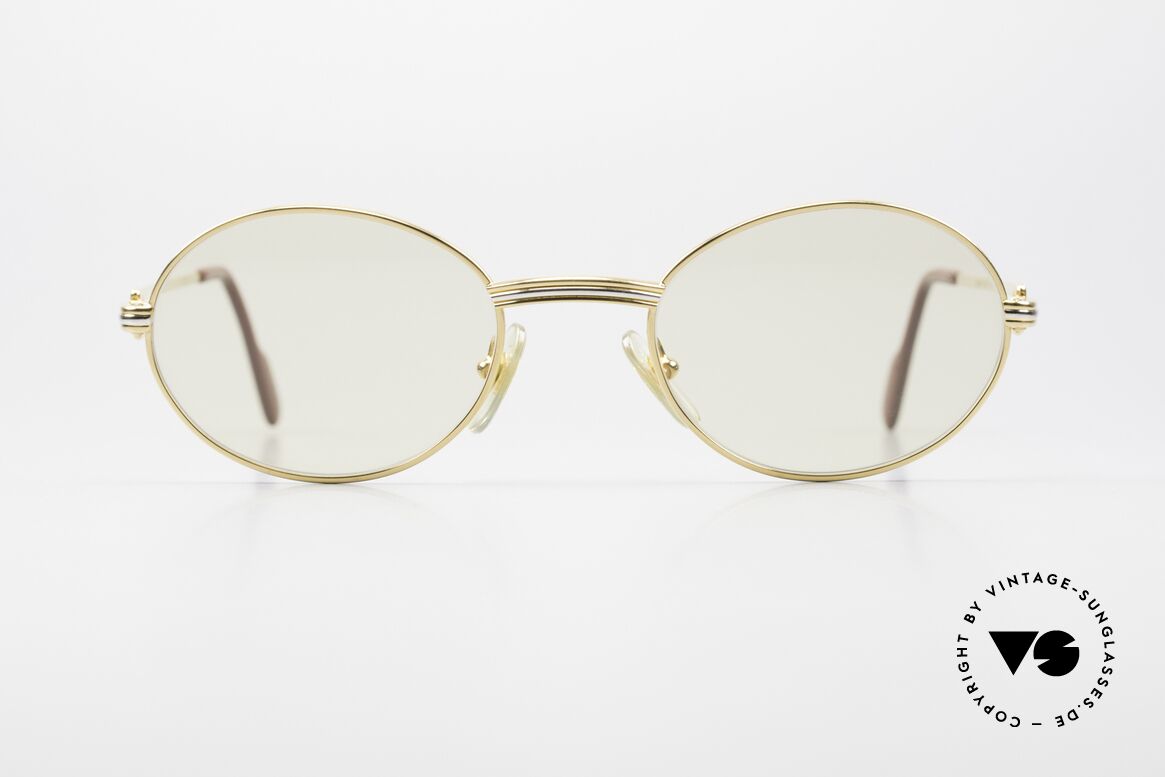 Cartier Saint Honore Large Größe Automatikgläser, ovale VINTAGE Cartier Sonnenbrille von circa 1998, Passend für Herren und Damen
