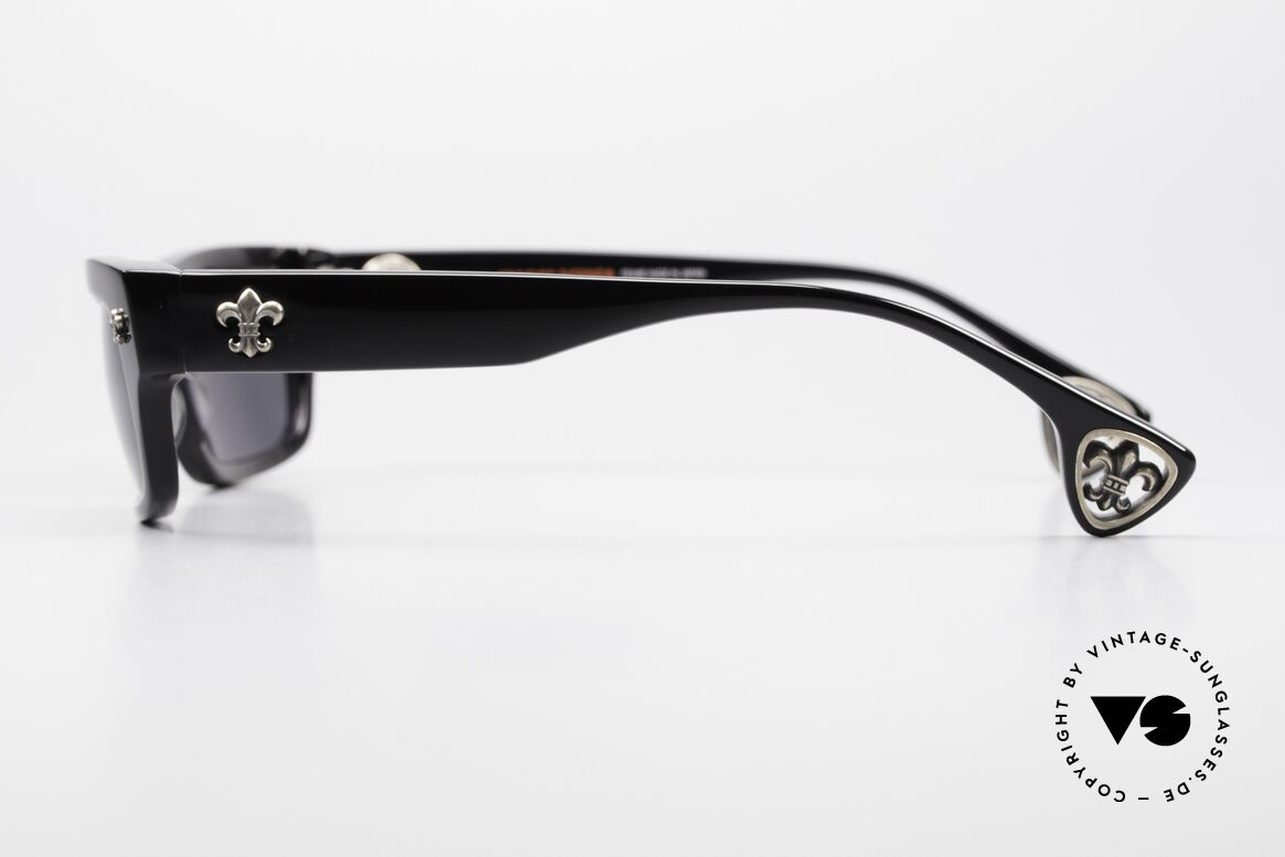 Chrome Hearts Drilled Rockstar Luxus Sonnenbrille, mit dem charakteristischen Chrome Hearts Kreuz, Passend für Herren und Damen
