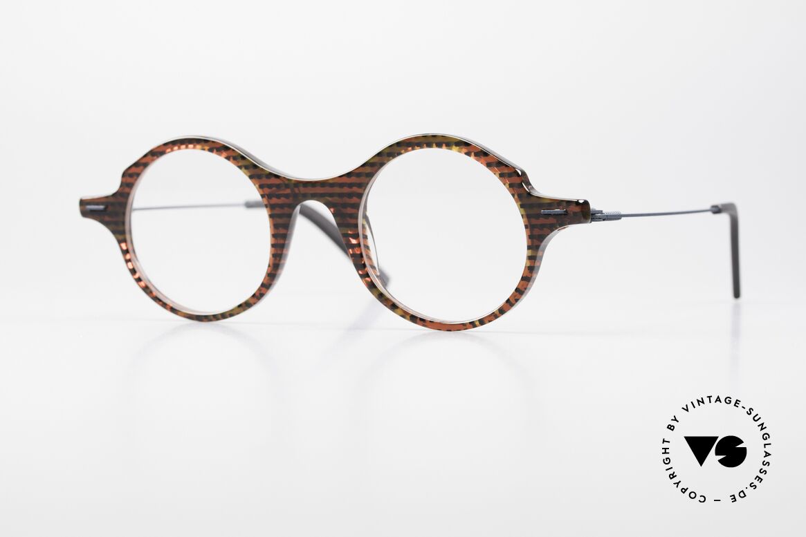 Theo Belgium Brambor Azetat Metall Designerbrille, THEO Fassung aus der "Potatoes Acetate" Serie, Passend für Herren und Damen