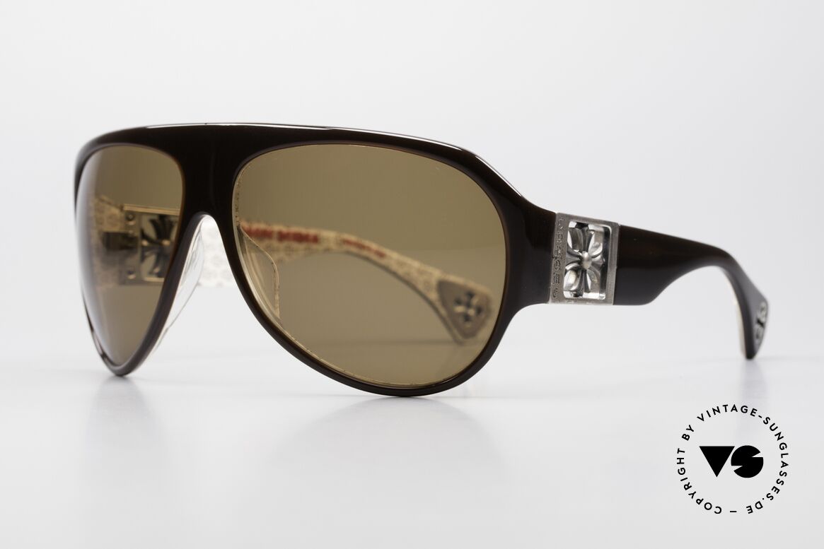 Chrome Hearts Erected Rockstar Aviator Sonnenbrille, Guns'N'Roses machten Chrome Hearts berühmt, Passend für Herren und Damen
