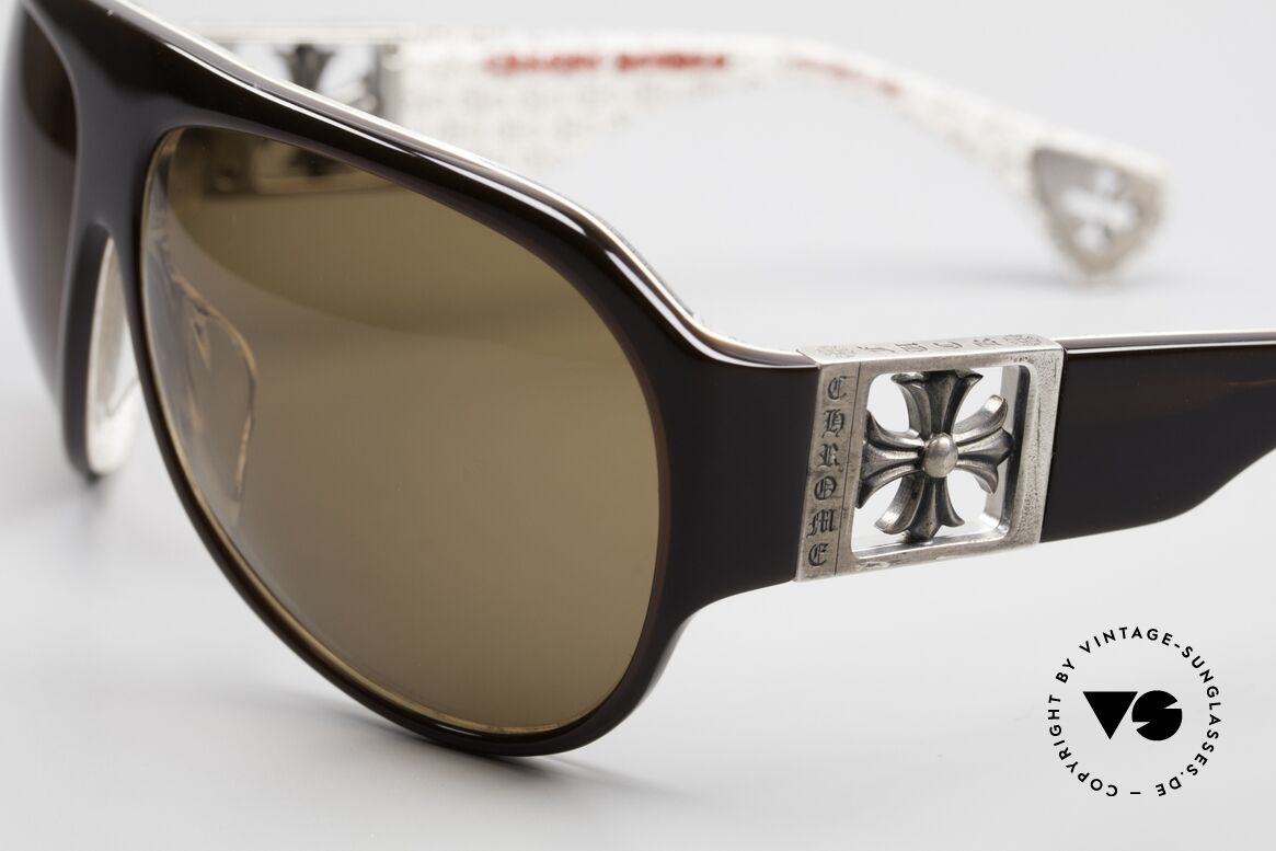 Chrome Hearts Erected Rockstar Aviator Sonnenbrille, herausragende Handwerkskunst (made in Japan), Passend für Herren und Damen