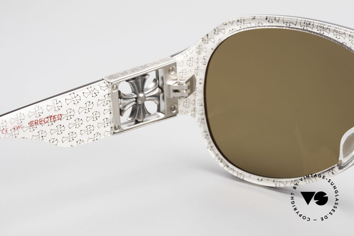 Chrome Hearts Erected Rockstar Aviator Sonnenbrille, Größe: small, Passend für Herren und Damen