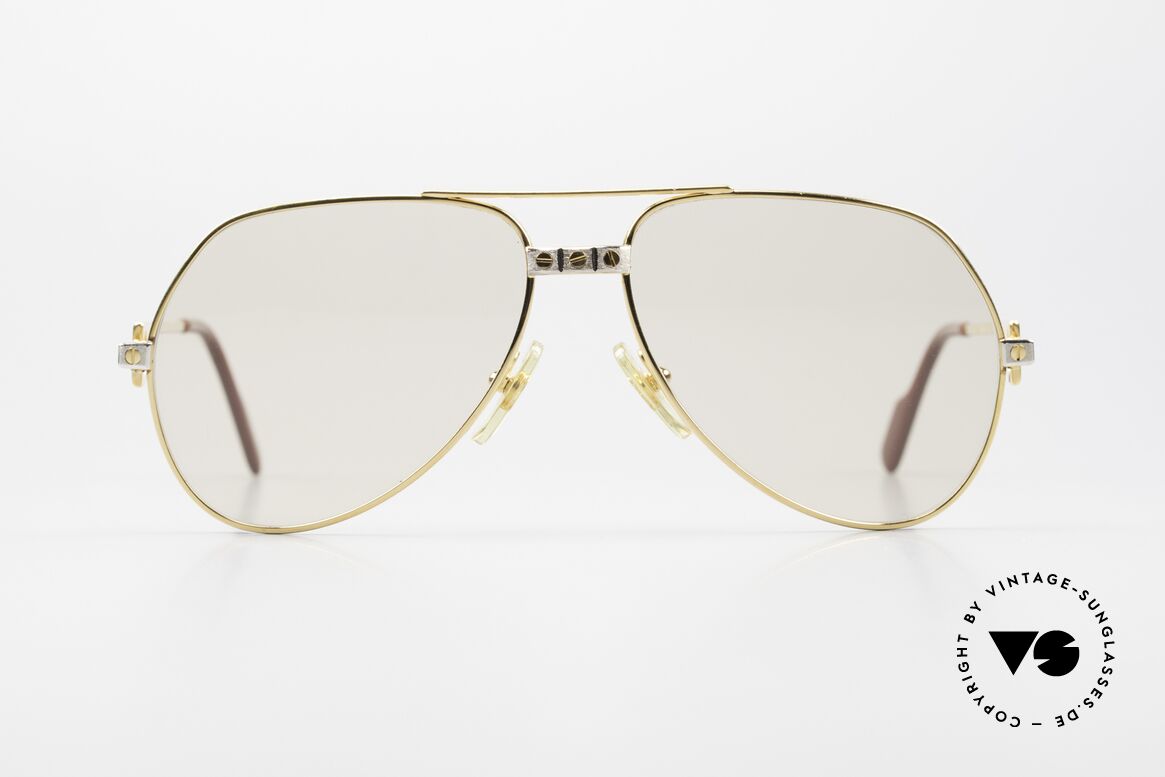 Cartier Vendome Santos - S 80er Sonnenbrille Automatikglas, wurde 1983 veröffentlicht und dann bis 1997 produziert, Passend für Herren und Damen