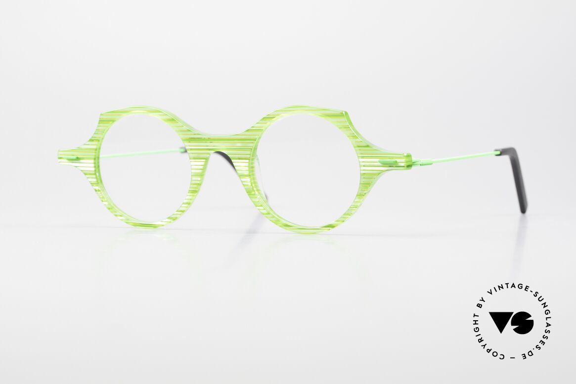 Theo Belgium Patatas Crazy Designerbrille Kunstbrille, THEO vintage Brille der "Potatoes Acetate" Serie, Passend für Herren und Damen