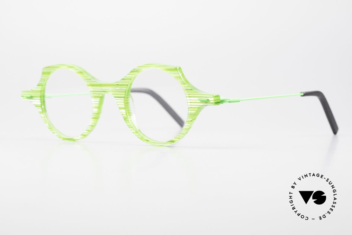 Theo Belgium Patatas Crazy Designerbrille Kunstbrille, großartiges Brillendesign mit Federscharnieren, Passend für Herren und Damen