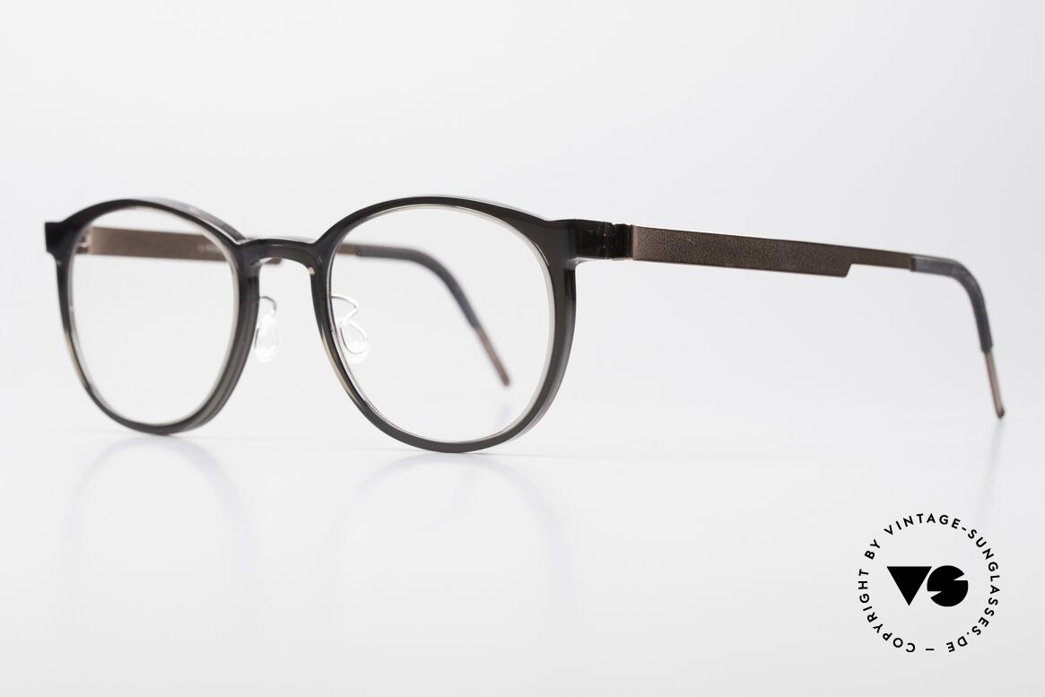 Lindberg 1032 Acetanium Unisex Designer Brille Panto, Mod. 1032 in Gr. 50/21: Acetat & Titanium Kombination, Passend für Herren und Damen