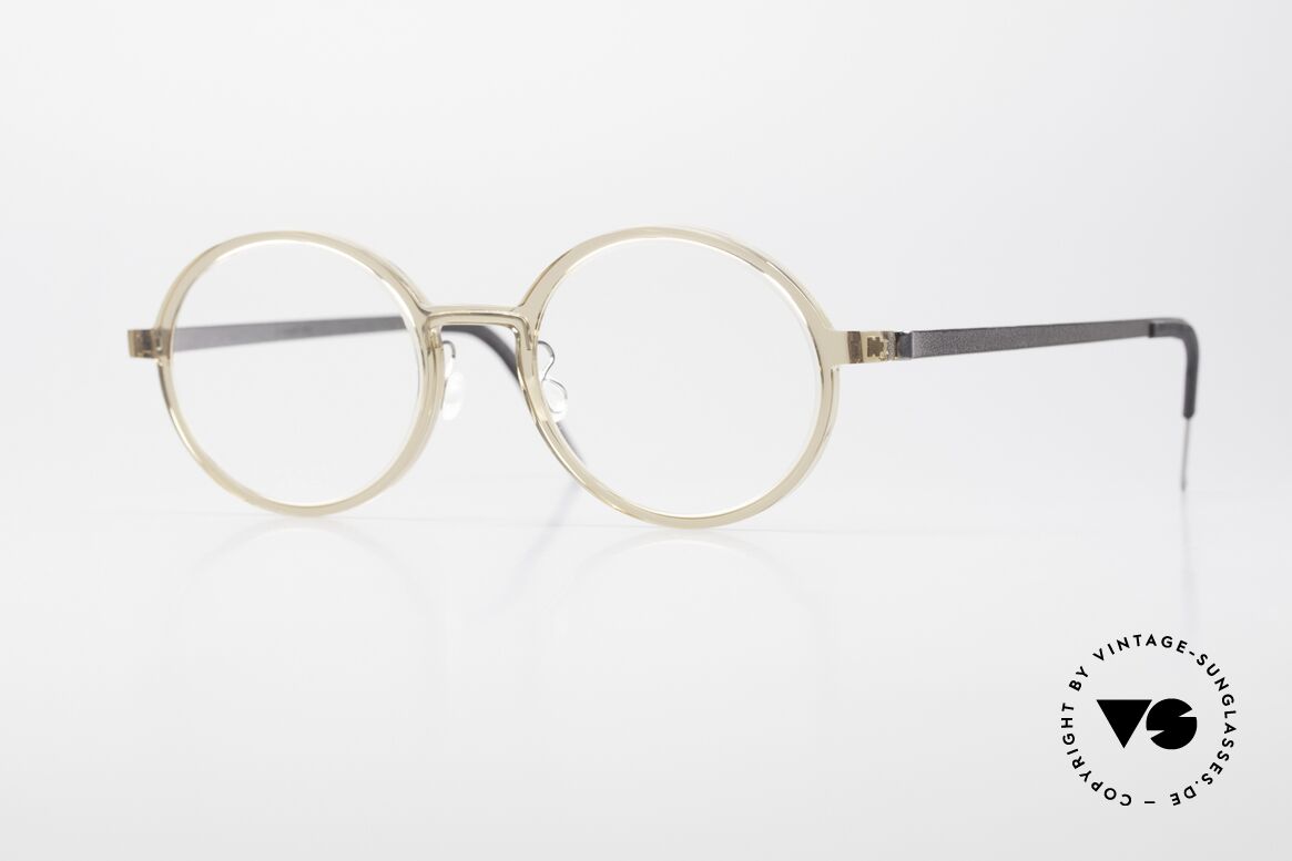 Lindberg 1174 Acetanium Runde Designer Brille, runde LINDBERG Acetanium Brille; klar-transluzent, Passend für Herren und Damen