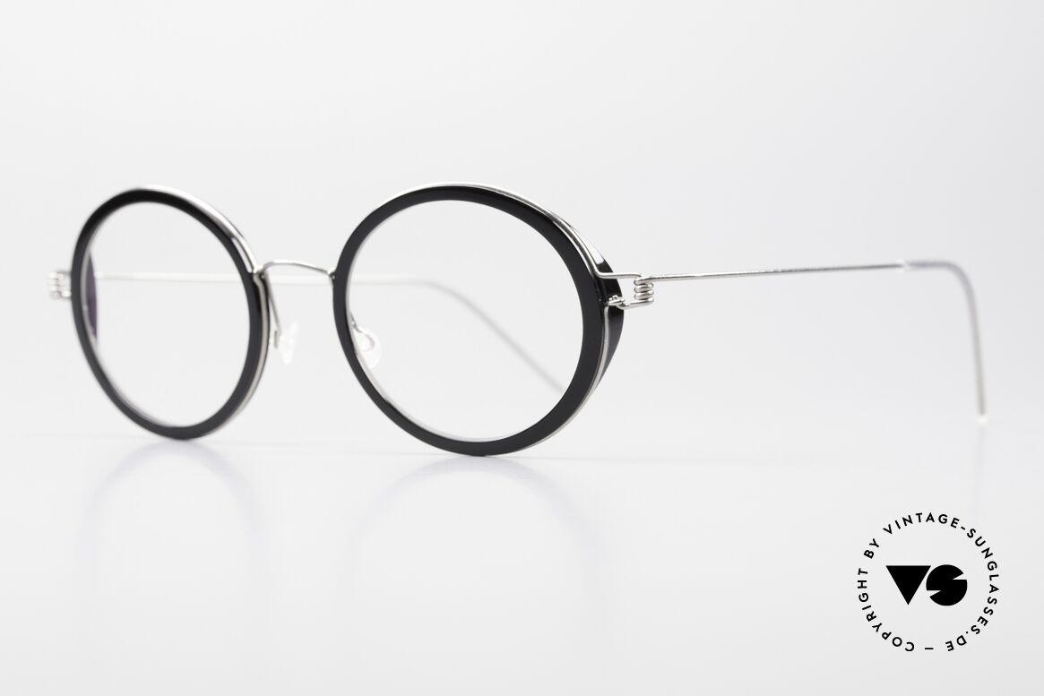 Lindberg Fay Air Titan Rim Titan Fassung Damen & Herren, markant veredelte Air Titanium Version mit Azetat-Rand, Passend für Herren und Damen