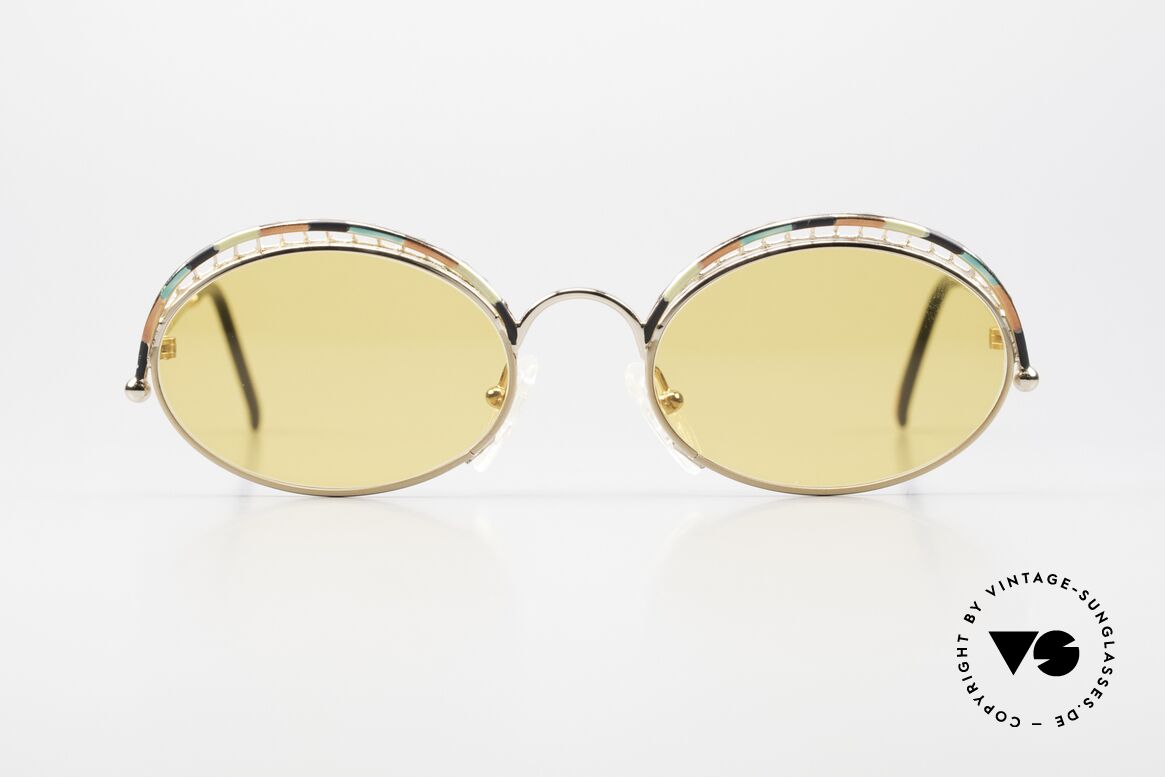 Casanova TSC1 80er Kunst Brillenfassung, zauberhafte Casanova Designerbrille von ca. 1985, Passend für Damen