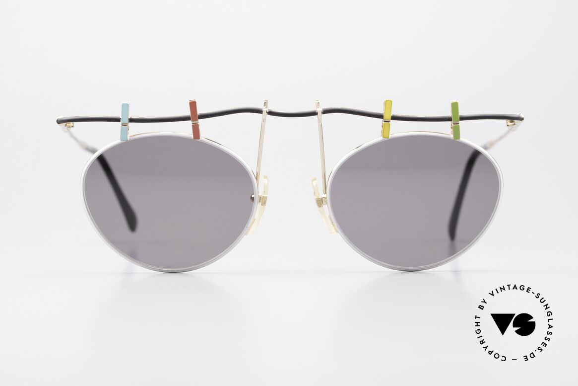 Taxi ST2 by Casanova Wäscheklammer Sonnenbrille, lebhafte 80er Taxi by Casanova Designersonnenbrille, Passend für Herren und Damen