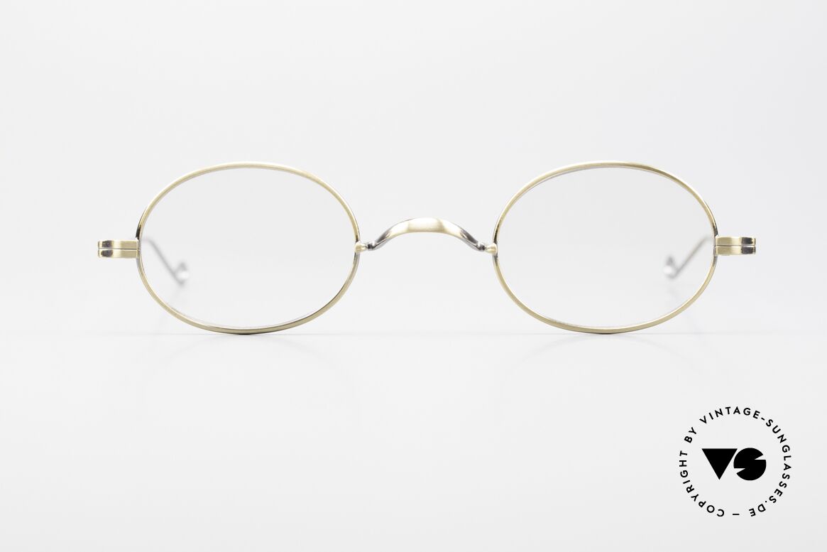 Lunor II 10 Limited Metallbrille Antik Gold, ovale vintage Brille der Lunor II Serie, Metallfassung, Passend für Herren und Damen Lunor II 10 Limited Metallbrille Antik Gold, ovale vintage Brille der Lunor II Serie, Metallfassung, Passend für Herren und Damen