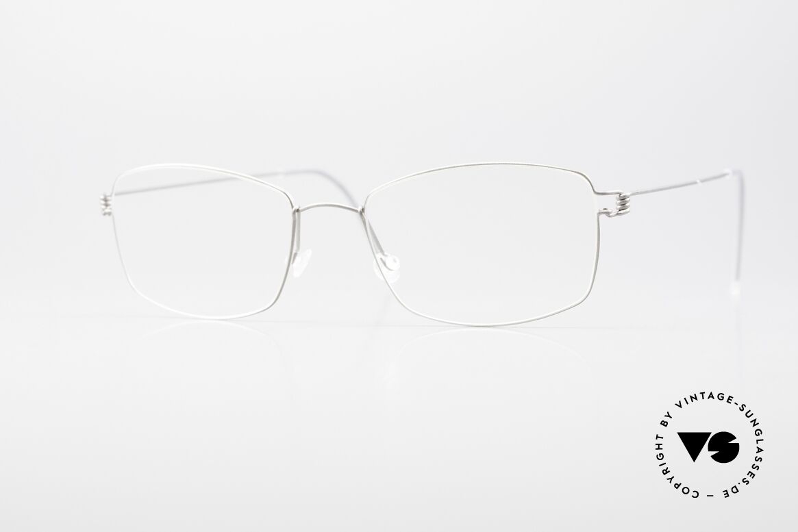 Lindberg Casper Air Titan Rim Titanium Brille Unisex Eckig, LINDBERG Air Titanium Rim Brille in Größe 52-18, 145, Passend für Herren und Damen