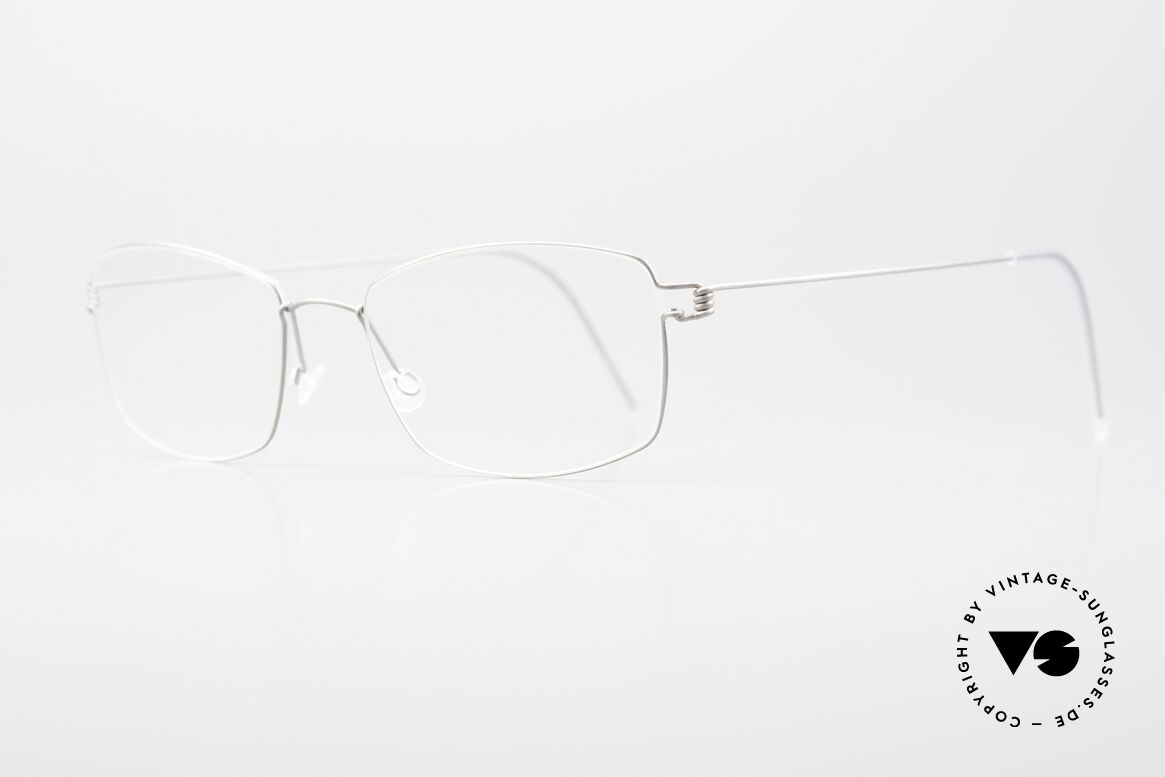 Lindberg Casper Air Titan Rim Titanium Brille Unisex Eckig, so zeitlos, stilvoll und innovativ = Prädikat "VINTAGE", Passend für Herren und Damen