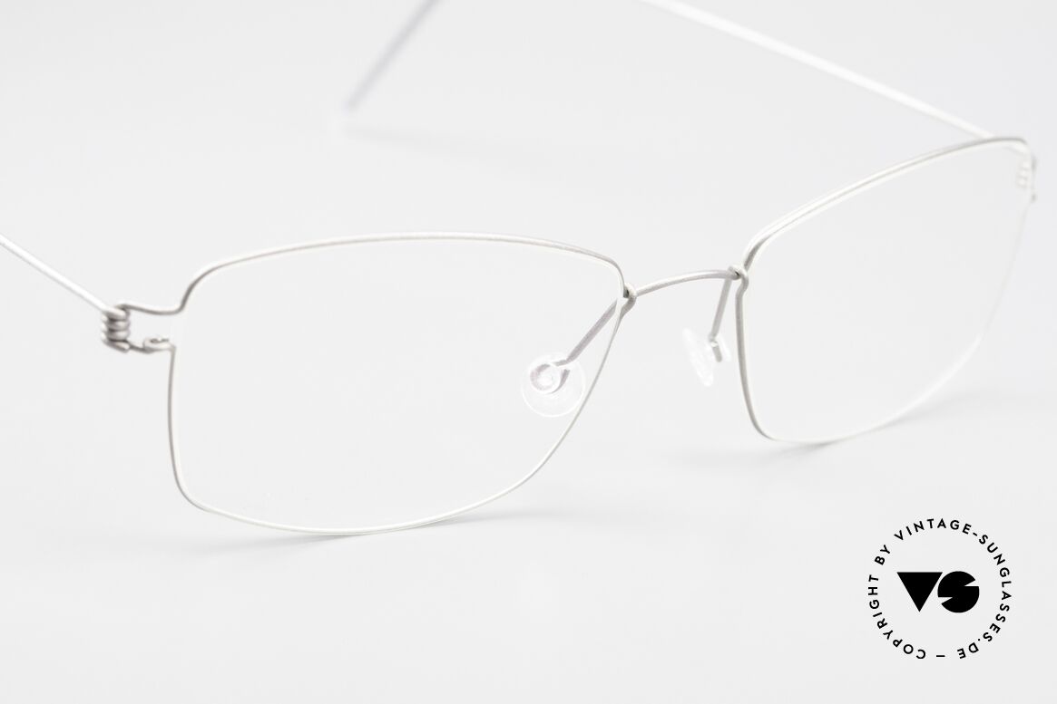Lindberg Casper Air Titan Rim Titanium Brille Unisex Eckig, ungetragenes Designerstück + orig. Lindberg Magnet-Etui, Passend für Herren und Damen