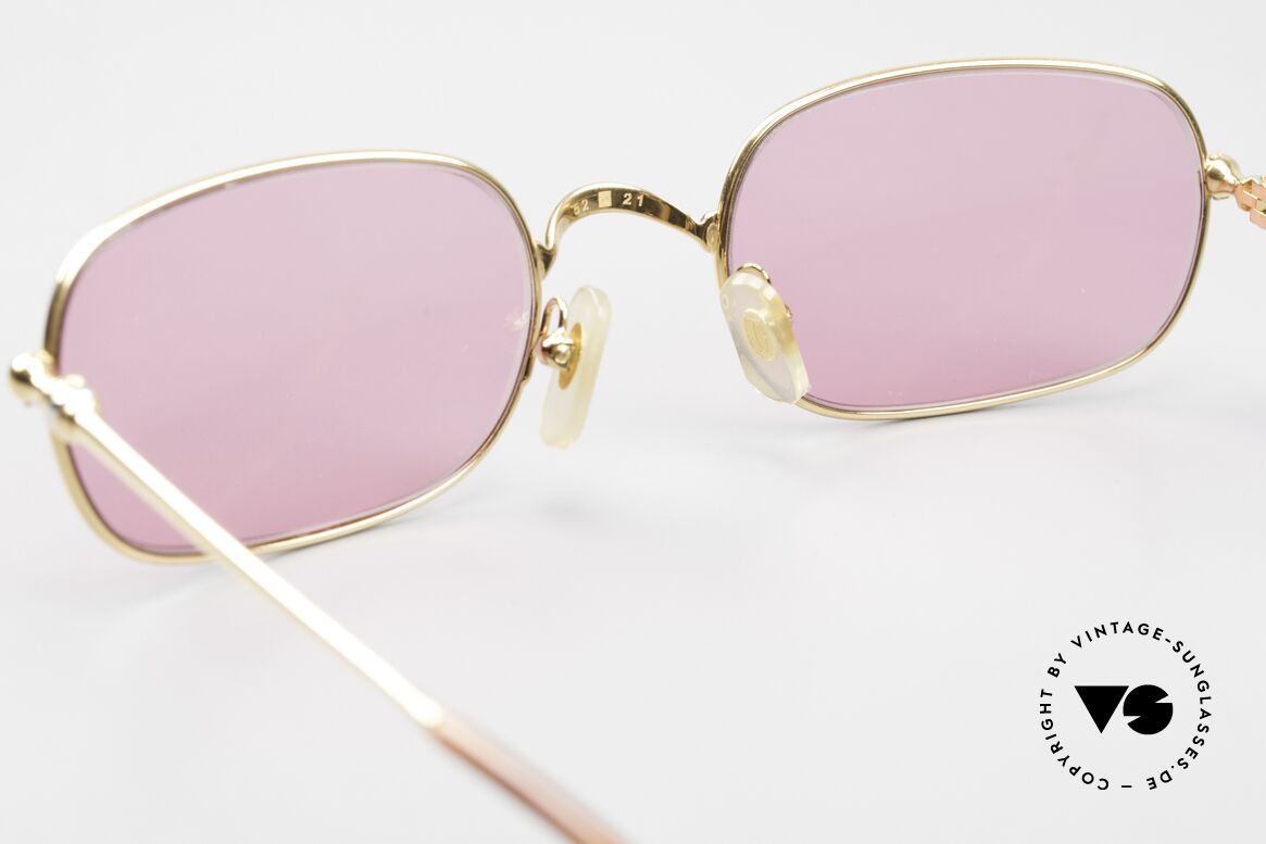 Cartier Deimios Pinke Sonnenbrille Vergoldet, Größe: medium, Passend für Herren und Damen