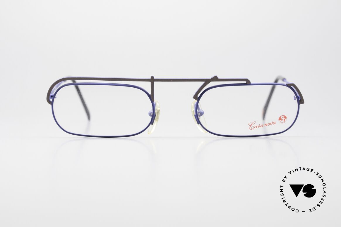 Casanova LC29 Kunstvolle 80er Vintage Brille, fantastische Casanova 80er Vintage Brillenfassung, Passend für Herren und Damen