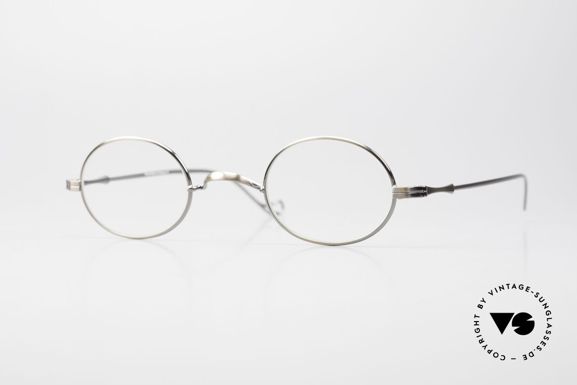 Lunor II 10 Ovale Metallbrille Antik Gold, ovale vintage Brille der Lunor II Serie, Metallfassung, Passend für Herren und Damen