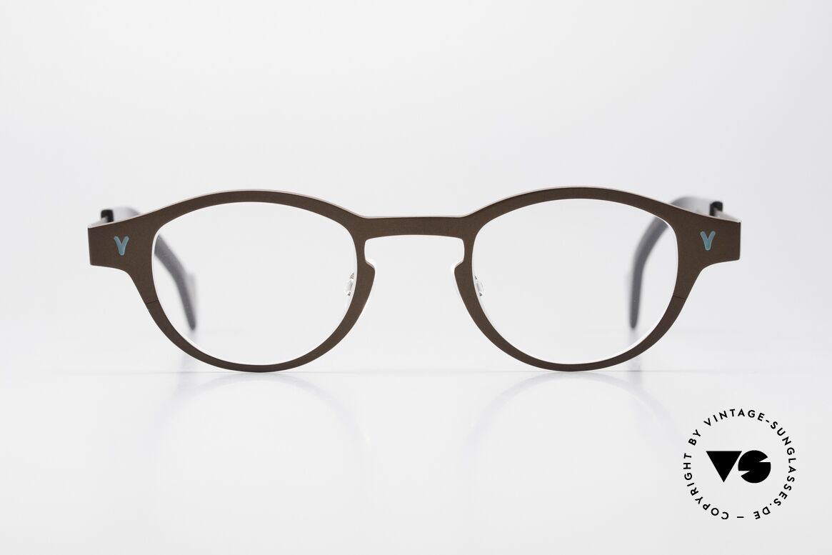 Theo Belgium Seventeen Damen & Herren Titanbrille, Modell Seventeen in Farbe 98 (braun metallic), Passend für Herren und Damen