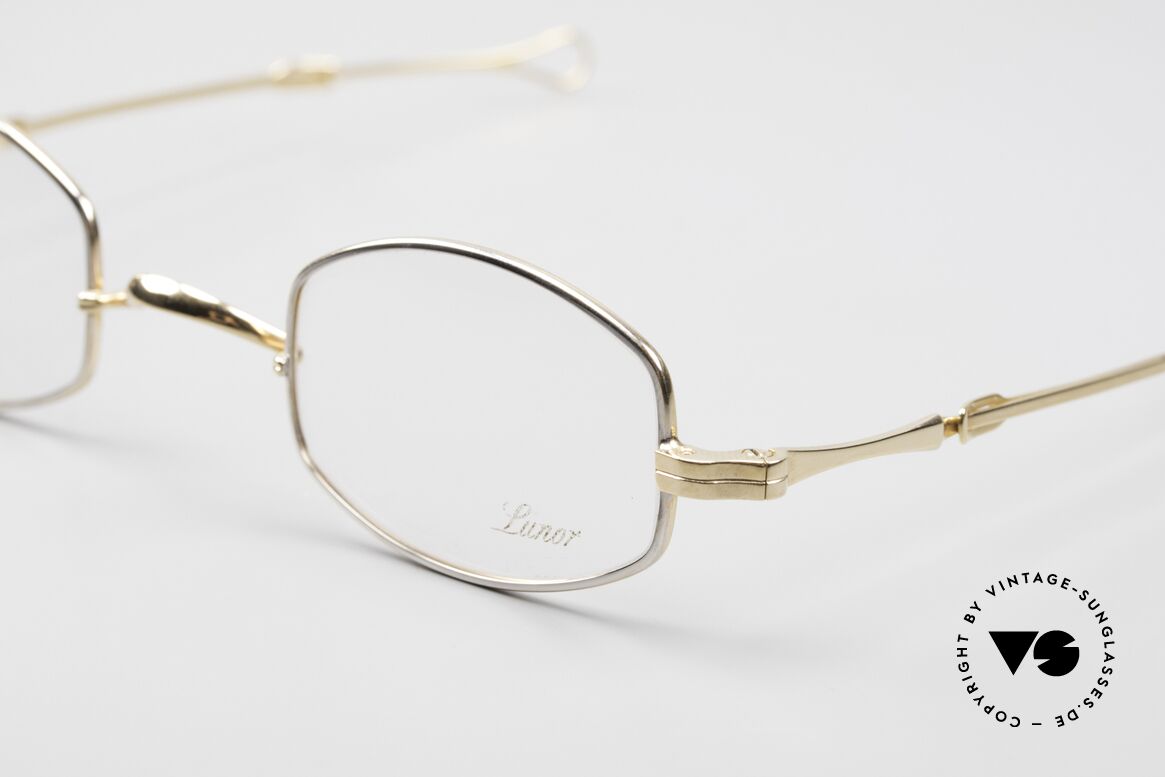 Lunor I 16 Telescopic Brillenklassiker Schiebebügel, ein über 20 Jahre altes ORIGINAL; zeitlos elegant, Passend für Herren und Damen