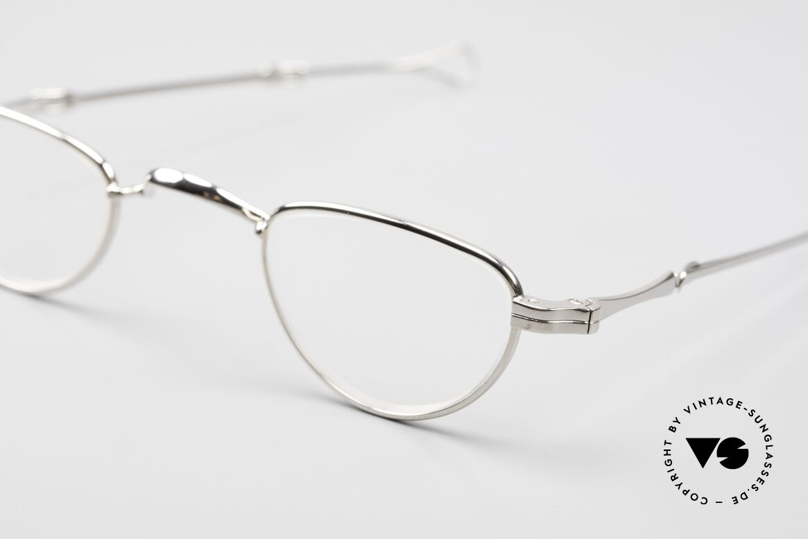 Lunor I 06 Telescopic Ausziehbare Brille Platin PP, bekannt für den W-Steg und die schlichten Formen, Passend für Herren und Damen