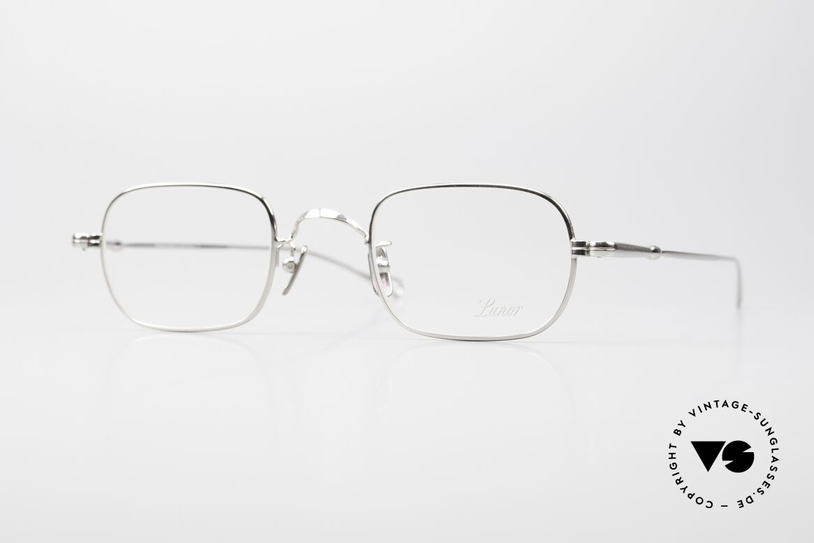 Lunor V 113 Lunor Herrenbrille Eckig Platin, eckige Lunor Herrenbrille aus der Lunor "V" Serie, Passend für Herren