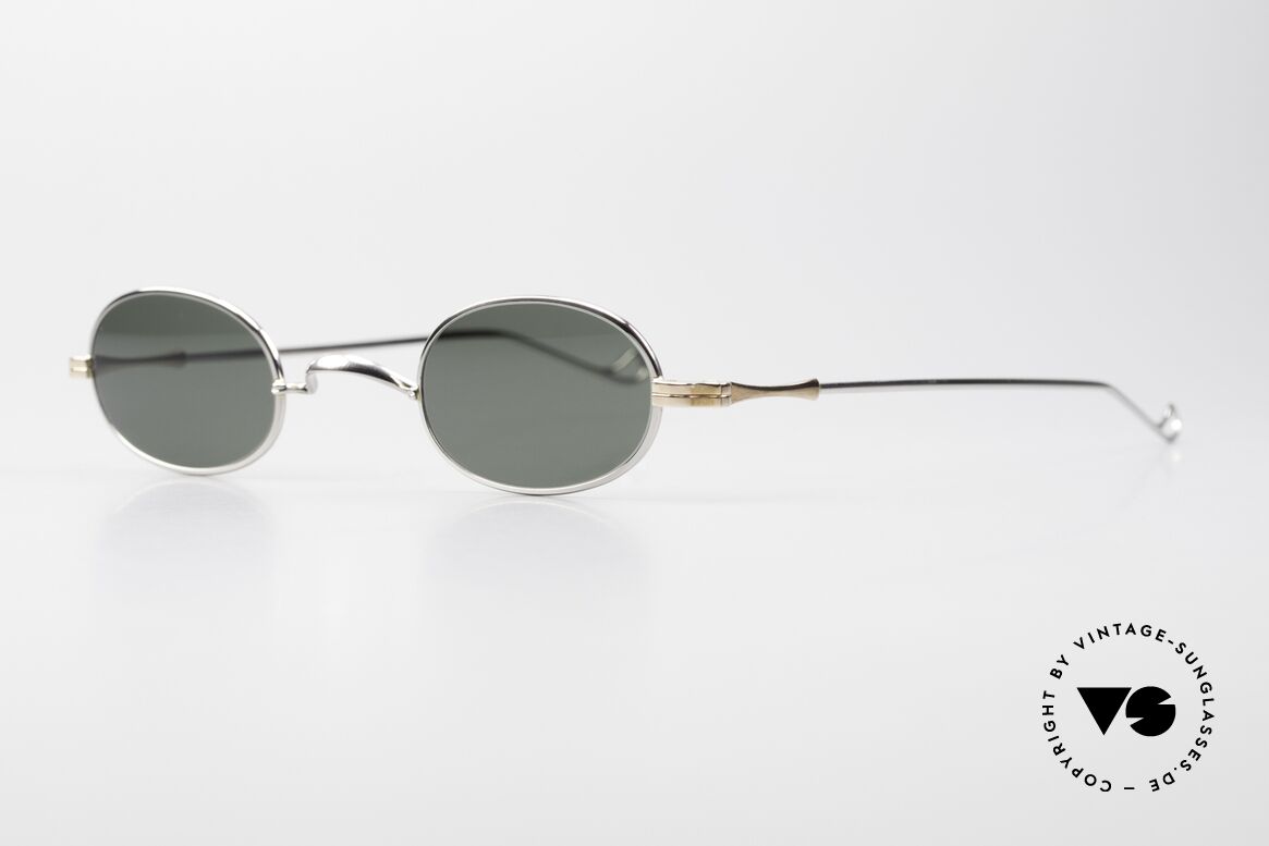 Lunor II 08 Kleine Ovale Sonnenbrille 90er, zeitlose Brillenform, Damen- & Herrenbrille zugleich, Passend für Herren und Damen