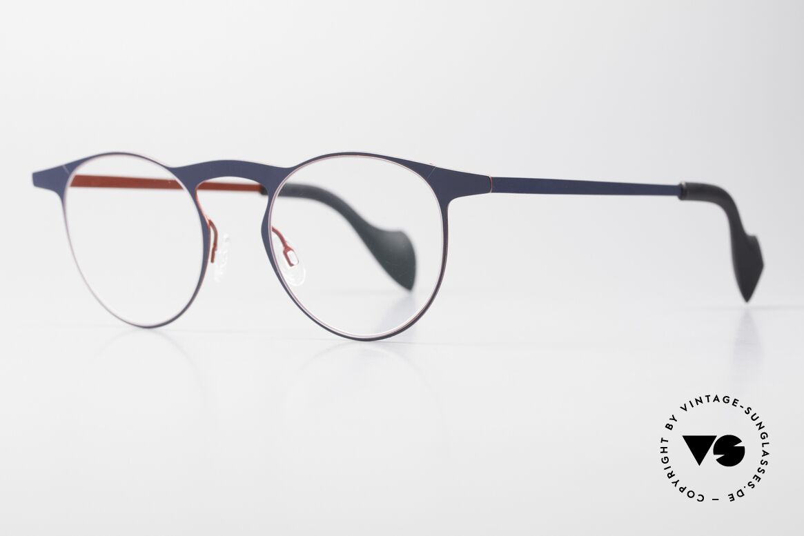 Theo Belgium Pilat Große Panto Designerbrille, großartiges Brillendesign in LARGE Größe 47-21, Passend für Herren und Damen