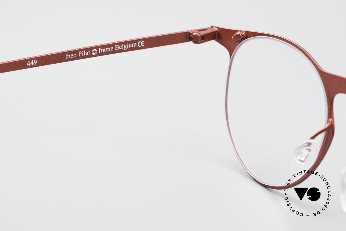 Theo Belgium Pilat Große Panto Designerbrille, Größe: large, Passend für Herren und Damen