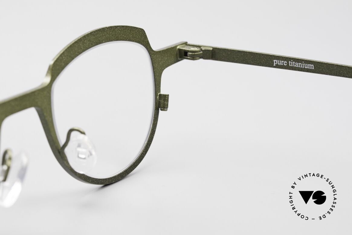 Theo Belgium Asscher Panto Designerbrille Titanium, Größe: medium, Passend für Herren und Damen