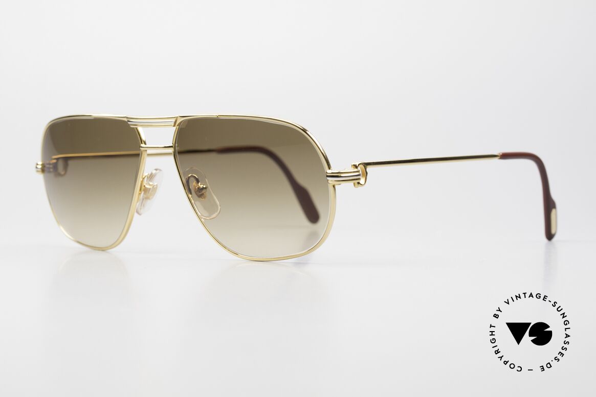 Cartier Tank - M Luxus Designer Sonnenbrille, Tank: Modell aus der alten 'Rimmed Serie' von CARTIER, Passend für Herren