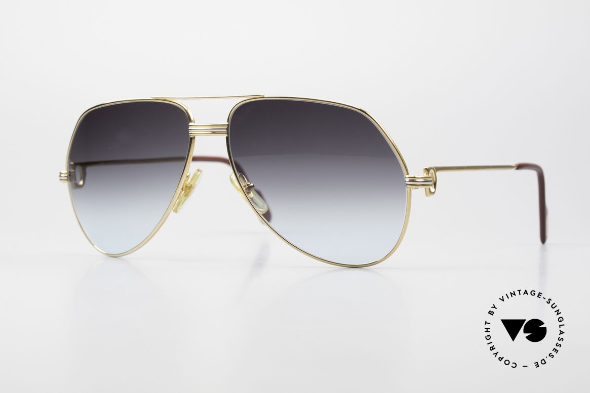 Cartier Vendome LC - L Von Grau Zu Blau Verlaufend, Vendome = das berühmteste Brillendesign von Cartier, Passend für Herren und Damen
