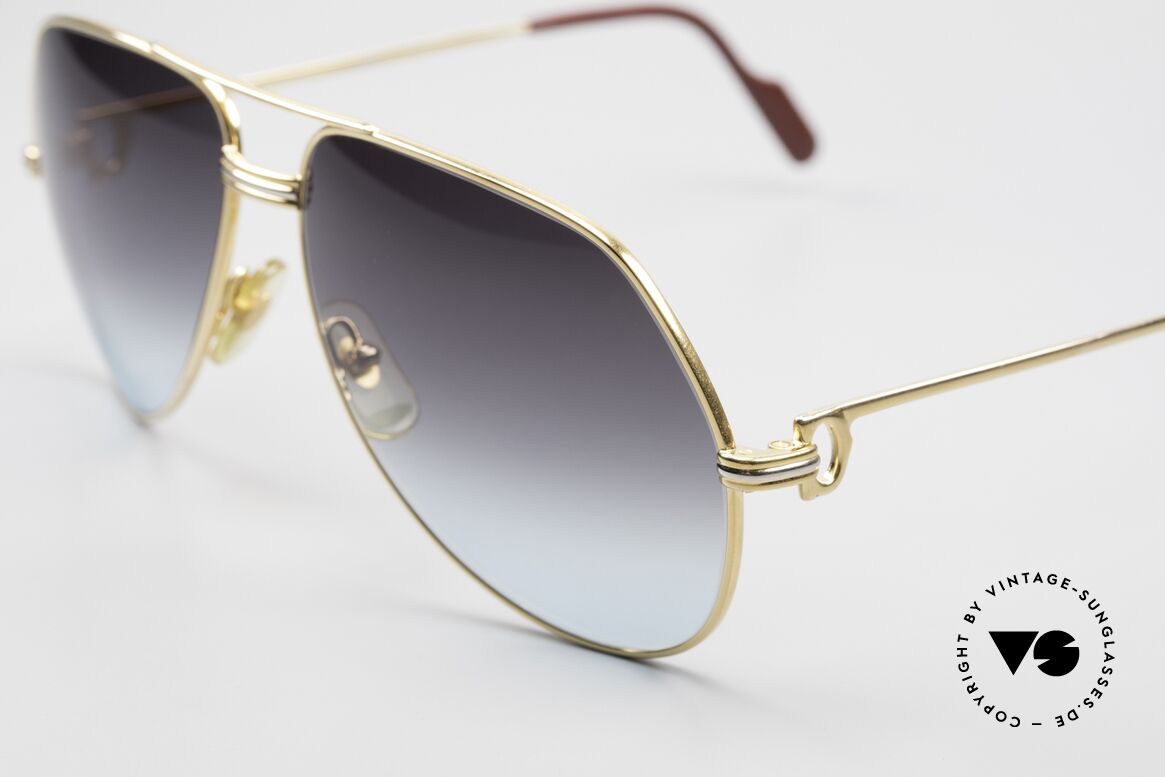 Cartier Vendome LC - L Von Grau Zu Blau Verlaufend, ultra rare, neue 'BICOLOR customized' Verlaufsgläser, Passend für Herren und Damen