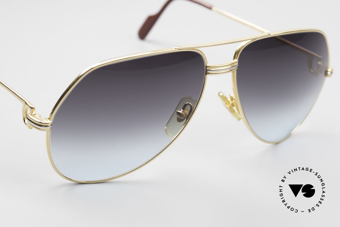 Cartier Vendome LC - L Von Grau Zu Blau Verlaufend, der Verlauf geht von grau zu hellblau (edel & 100% UV), Passend für Herren und Damen
