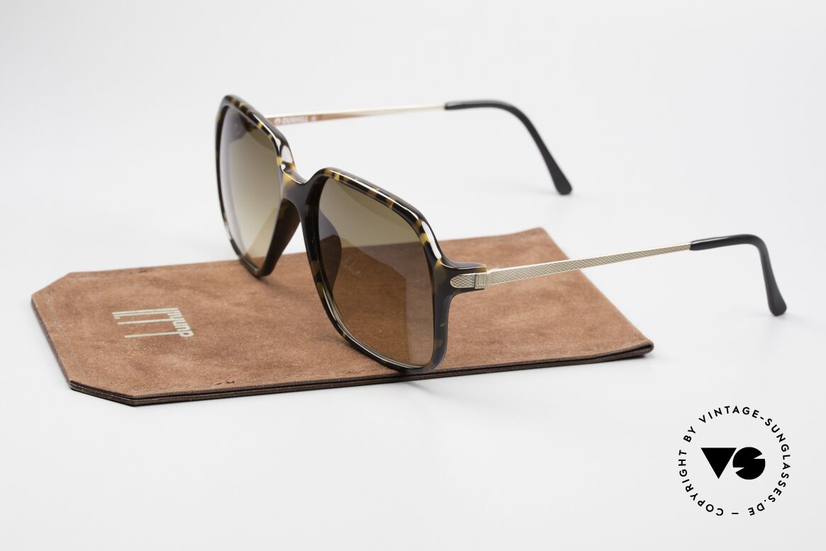 Dunhill 6108 Jay Z Hip Hop Sonnenbrille, edle Sonnengläser in braun-Verlauf, 100% UV Schutz, Passend für Herren
