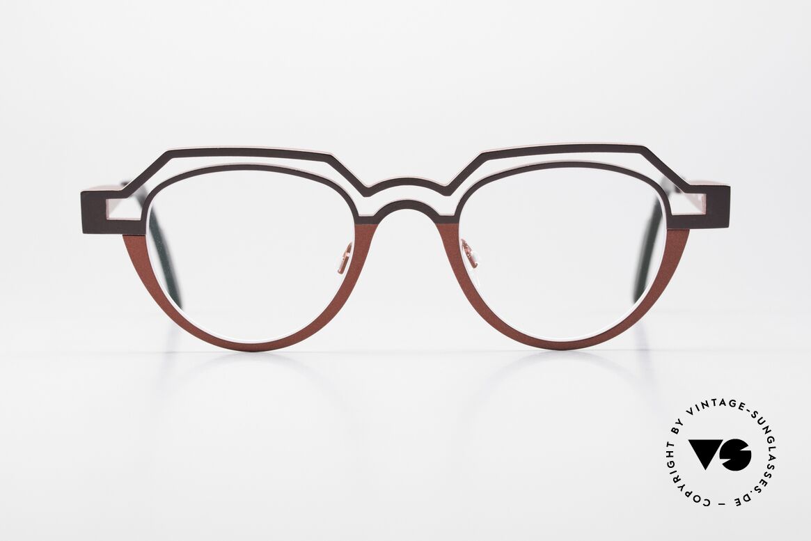 Theo Belgium Percé Designerbrille Panto Titanium, THEO Panto-Brille aus der "ARCHES" Kollektion, Passend für Herren und Damen