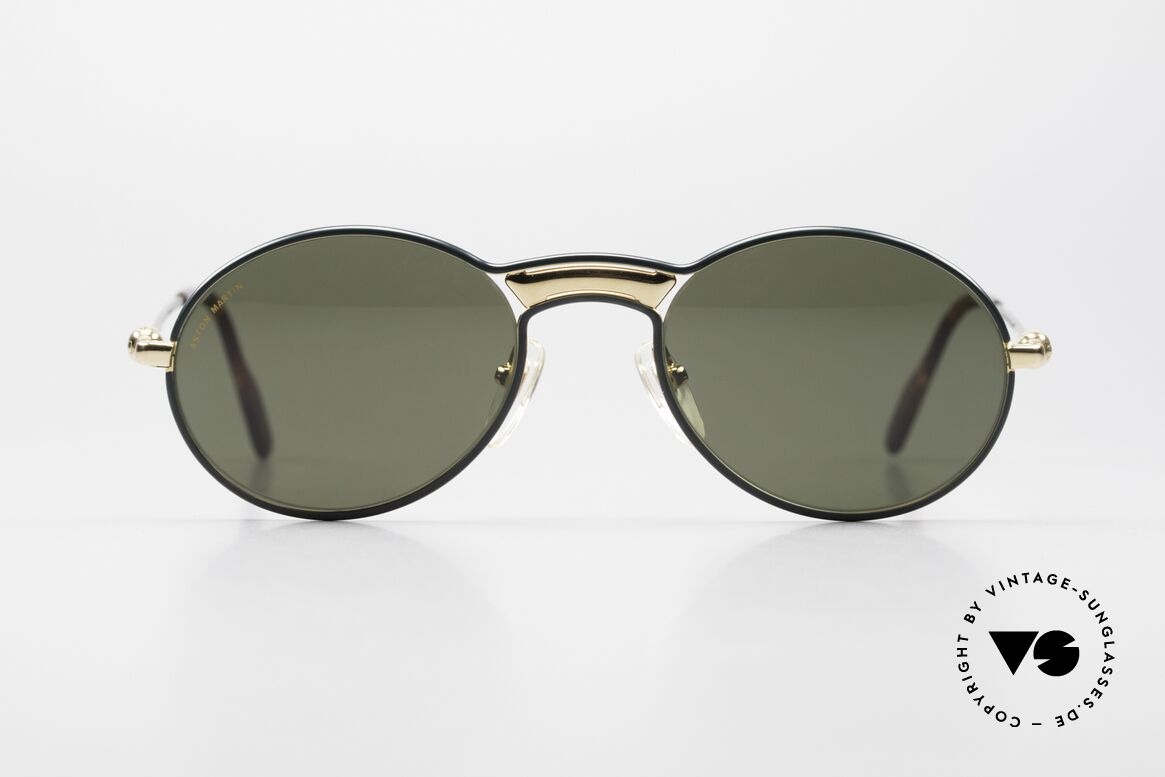Aston Martin AM01 Ovale Brille Gentleman Style, das 1. Modell der 1990er Jahre Aston Martin Brillenserie, Passend für Herren