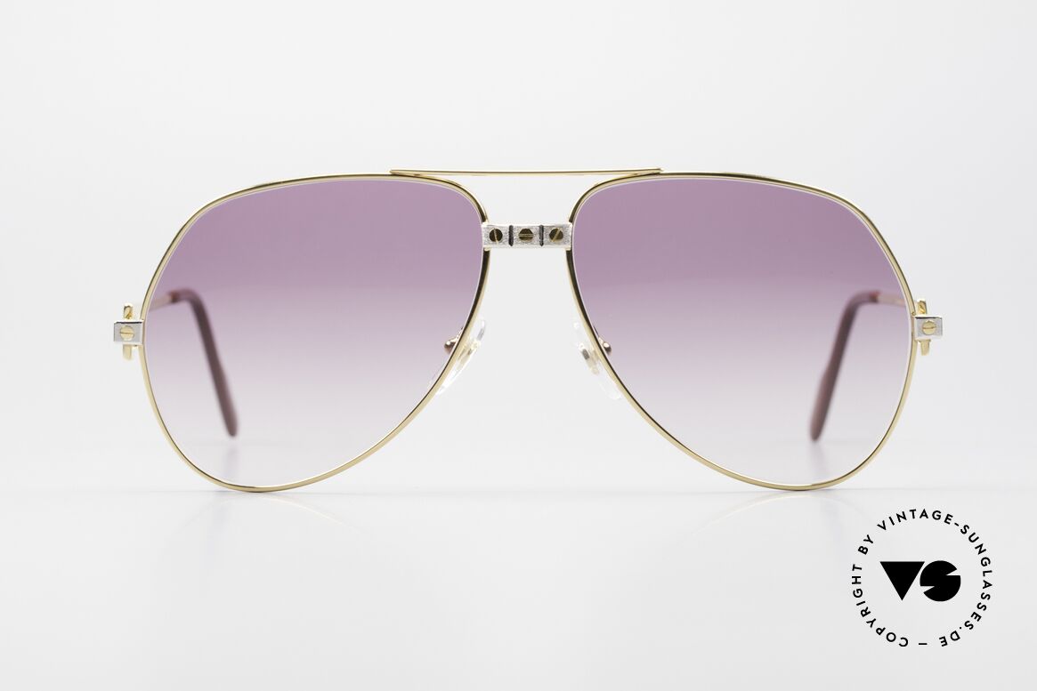 Cartier Vendome Santos - M James Bond Sonnenbrille 80er, wurde 1983 veröffentlicht & dann bis 1997 produziert, Passend für Herren und Damen