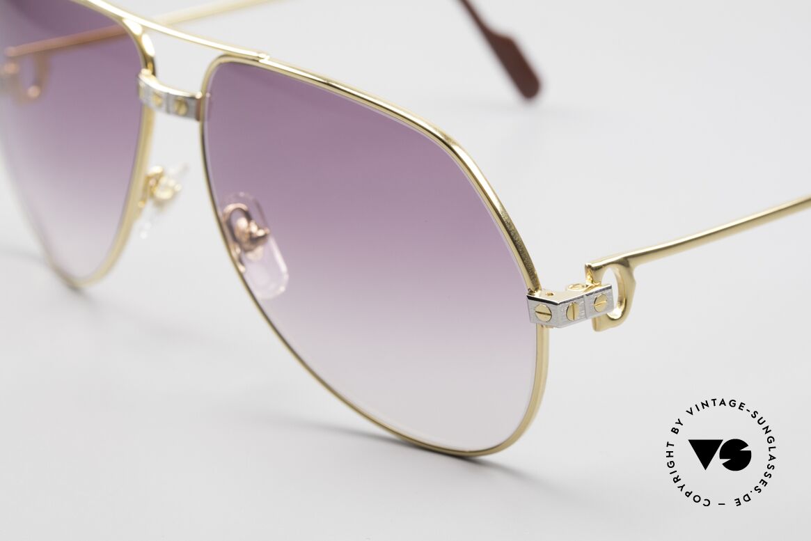 Cartier Vendome Santos - M James Bond Sonnenbrille 80er, u.a. getragen von Christopher Walken (James Bond, 85), Passend für Herren und Damen