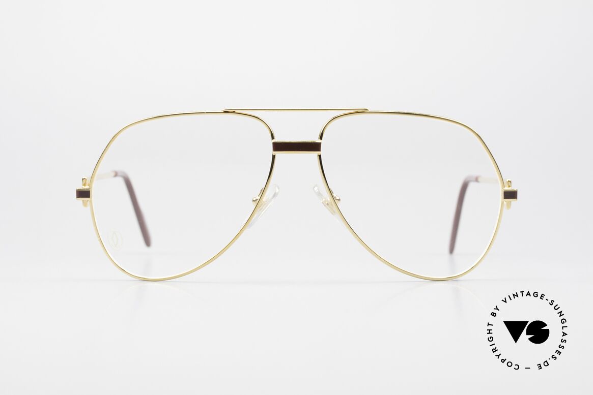 Cartier Vendome Laque - M Original 80er Luxusbrille Aviator, wurde 1983 veröffentlicht & dann bis 1997 produziert, Passend für Herren und Damen